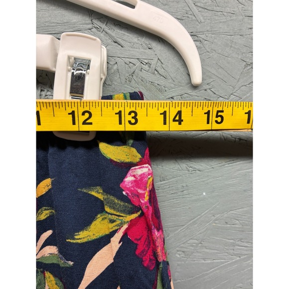 Stars Above Pajama Top Women’s XS Navy Blue Floral Modal Button Up Sleepwear NWT - Picture 11 of 13